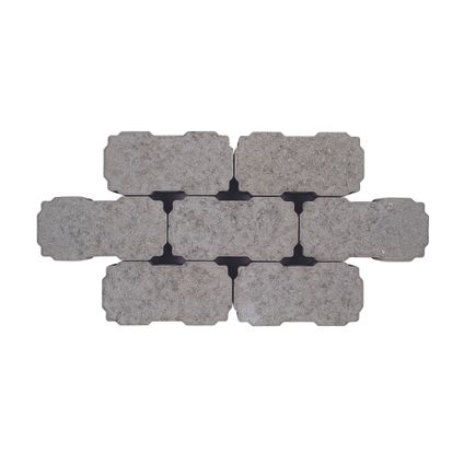 Klinker perméable Coeck Benor - béton - gris - 22x11x6 cm - palette 444 pièces
