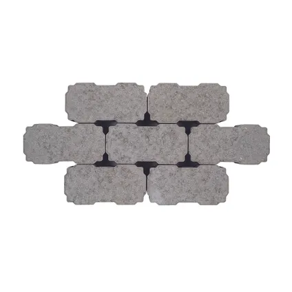 Coeck waterdoorlatende klinker Benor - beton - grijs - 22x11x6 cm - pallet 444 stuks