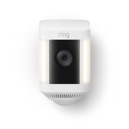 Ring beveiligingscamera Spotlight Cam Plus - op batterij - 1080p HD-video - wit