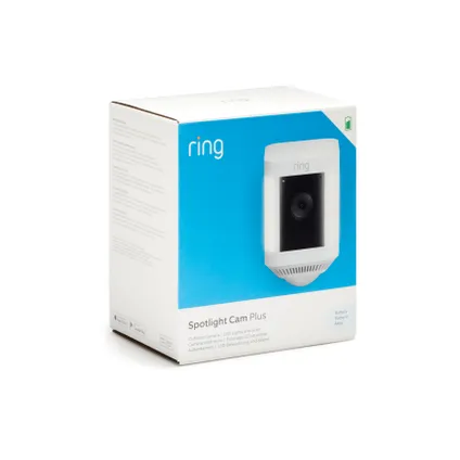 Ring beveiligingscamera Spotlight Cam Plus - op batterij - 1080p HD-video - wit 5