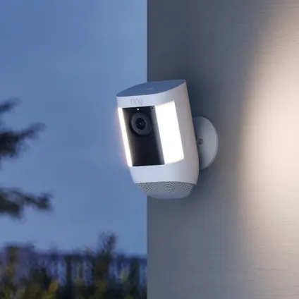 Ring beveiligingscamera - Spotlight Cam Pro - op batterij - 1080p HD-video - wit 7