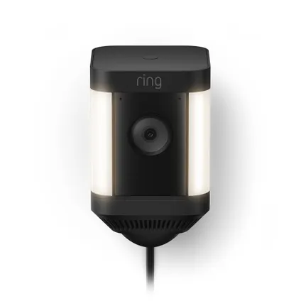 Ring beveiligingscamera Spotlight Cam Plus - Plug-in - 1080p HD-video - zwart