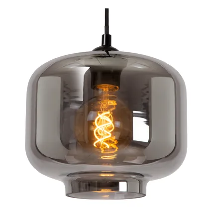 Lucide hanglamp Medine gerookt glas ⌀46cm 3xE27 3