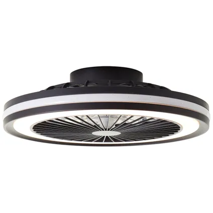 Plafonnier ventilateur Brilliant Palmero noir LED RGB 40W 2
