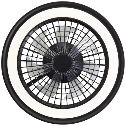 Plafonnier ventilateur Brilliant Palmero noir LED RGB 40W 3