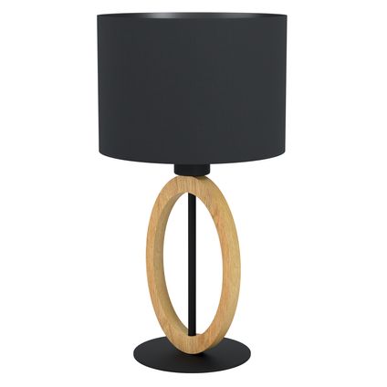 Lampe de table EGLO Basildon 1 noir ⌀23cm E27