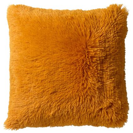 Coussin Fluffy 45x45cm Moutarde