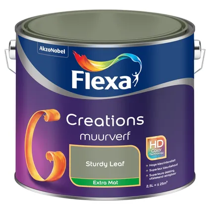 Flexa Creation muurverf sturdy leaf extra mat 2,5L 7