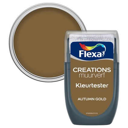Flexa muurverf tester Creations autumn gold 30ml