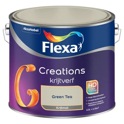 Flexa muurverf Creations krijt green tea 2,5L 2