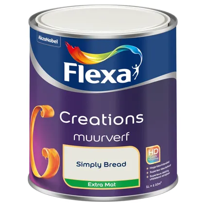 Flexa Creation muurverf simply bread extra mat 1L 7