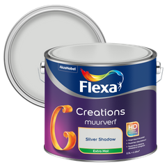 Praxis Flexa Creation muurverf silver shadow extra mat 2,5L aanbieding