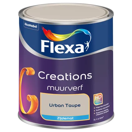 Flexa Creation muurverf simply urban taupe zijdemat 1L 7