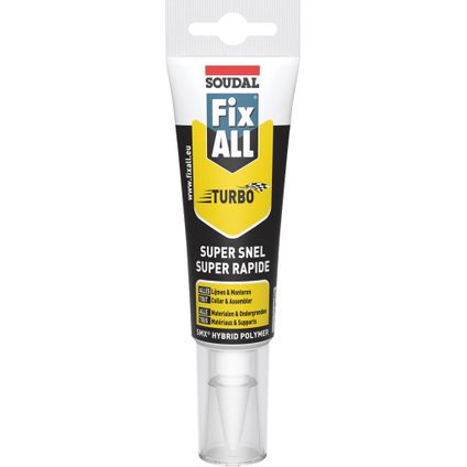Colle et mastic Soudal Fix ALL High Tack blanc 125ml