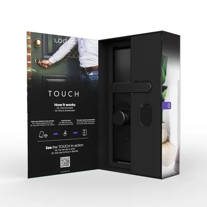 Serrure de porte intelligente LOQED Touch Smart Lock avec Power Kit noir 19