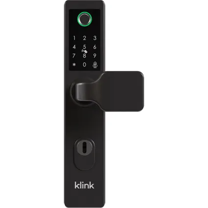 Poignée de porte connectée Klink Smart One noir