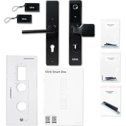 Klink Smart One slim deurslot RVS 6