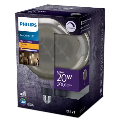 Philips ledlamp Giant smokey E27 6,5W 3