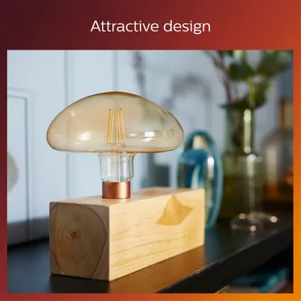 Ampoule LED Philips Giant Mushroom ambre E27 5.5W 4
