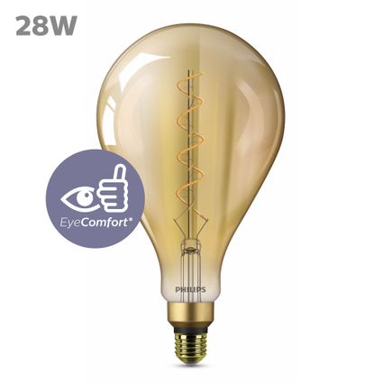 Ampoule LED Philips Géante ambre or A160 E27 4.5W