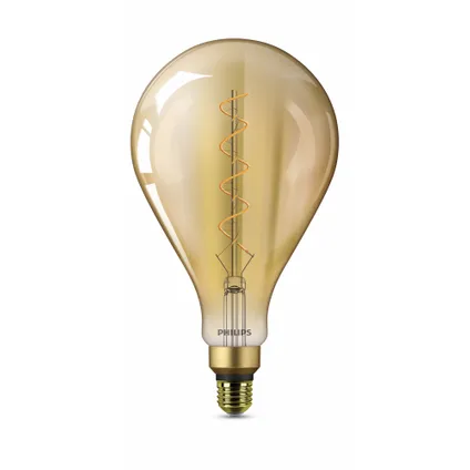 Ampoule LED Philips Géante ambre or A160 E27 4.5W 2