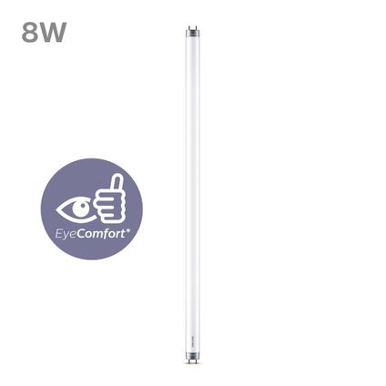 Tube LED Philips TL 60cm blanc froid G13 8W