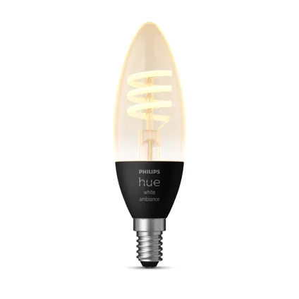 Ampoule LED intelligente Philips Hue à filament flamme E14 4.6W 4