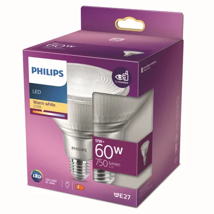 Philips ledreflectorlamp E27 9W 4