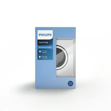 Philips inbouwspot Donegal nikkel GU10 10