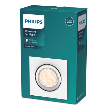Philips inbouwspot Enneper wit GU10