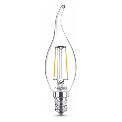 Ampoule LED à filament flamme Philips E14 3,4W 4