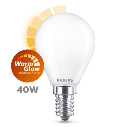 Ampoule LED sphérique Philips E14 3,4W