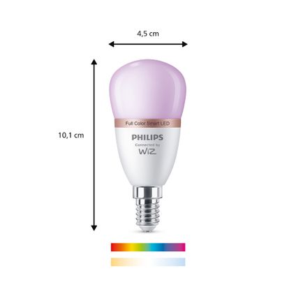 Ampoule sphérique intelligente Philips E14 4.9W