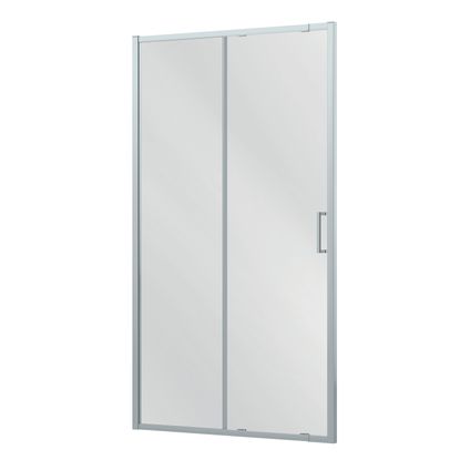 Porte coulissante de douche Allibert Lonso 110-120|chrome 120x200cm|épaisseur du verre 6mm