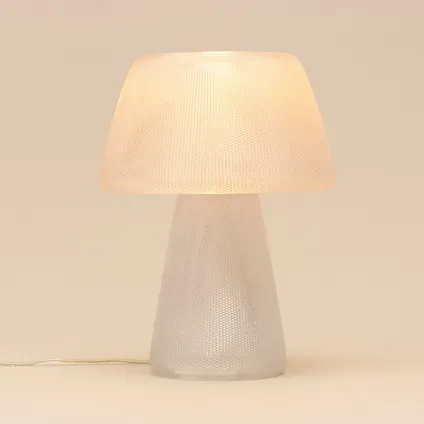 Lampe de table Philips 3D Voila One Knit blanc ⌀21,4cm E27 4