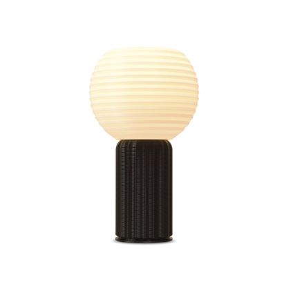 Philips tafellamp 3D Pillar One Flute zwart ⌀21,4cm E27