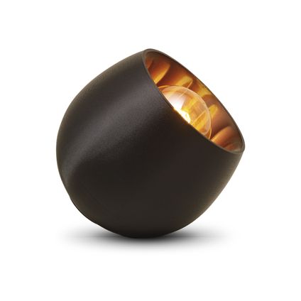 Philips tafellamp 3D Shell One zwart ⌀18,5cm E27