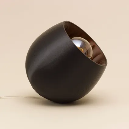 Lampe de table Philips 3D Shell One noir ⌀18,5cm E27 3