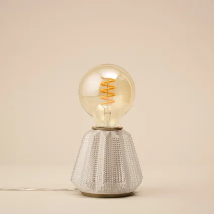 Philips tafellamp 3D Behold One Chrystal koper S ⌀13,1cm E27 3