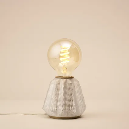 Philips tafellamp 3D Behold One Chrystal koper S ⌀13,1cm E27 4