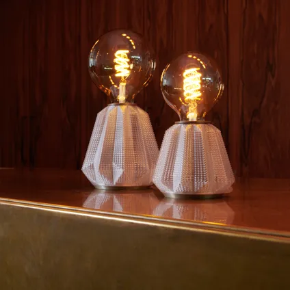 Philips tafellamp 3D Behold One Chrystal koper S ⌀13,1cm E27 5