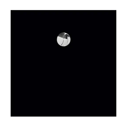Allibert douchebak Karbon 90x80cm rechthoek zwart