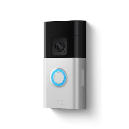 Ring video deurbel Doorbell Plus - op batterij - 1536p HD-video - zilver 9