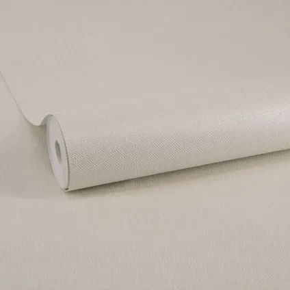 Decomode vliesbehang Linen shimmer off white 3