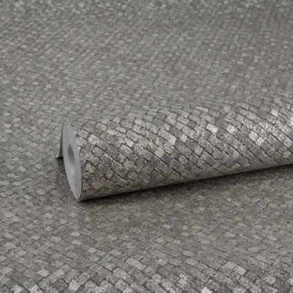 Easydécor papier peint intissé Braided texture gris 3