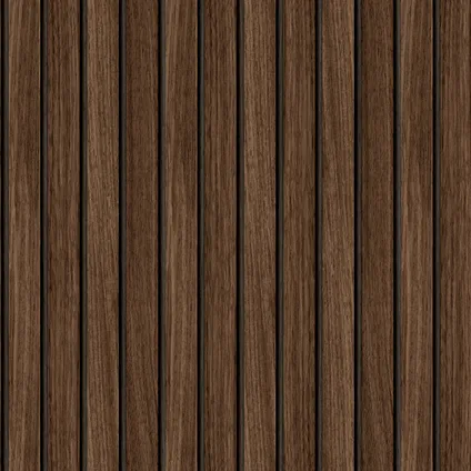 Easydécor vliesbehang Wood strokes bruin 2
