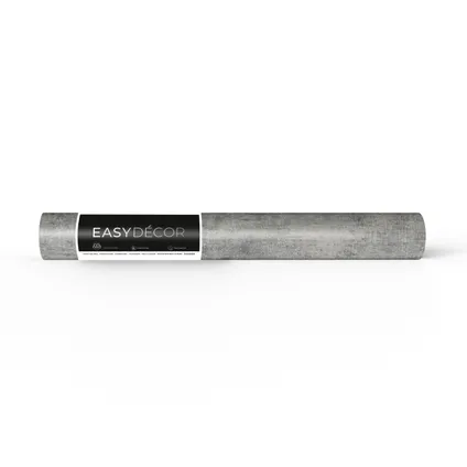 Easydécor vliesbehang Concrete metallic zilver 4
