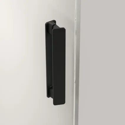 Sealskin Pure Porte pivotante pour encastrement|noir mat 80x200 cm|verre de sécurité transparent 8 mm 3