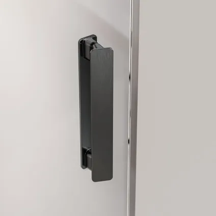 Sealskin Pure Porte pivotante pour combinaison avec paroi latérale|gris gun métal brossé 90x200 cm |verre de sécurité transparent 8 mm 2