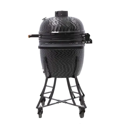 Naterial keramisce houtskoolbarbecue Drago zwart 46cm 4